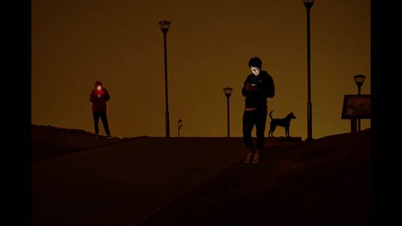 說明: Macintosh HD:Users:chendong:Desktop:張乾琦 工作坊:工作坊:官方作品:中文圖說:不存在的戰(zhàn)爭:1. 張乾琦，“不存在的戰(zhàn)爭”視頻截圖，2017.jpg